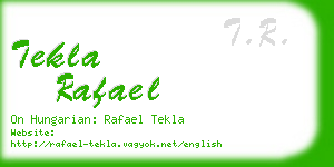 tekla rafael business card